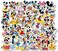 Ziyziiy 50Pcs Vinyl Stickers Waterproof Disney Mickey Minnie Graffiti Decals For Water Bottles Cars Motorcycle Skateboard Portable Luggages Phone Ipad Laptops