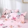 GOLDEN HOME  6-Piece Single Size Duvet Cover Set, 1 Duvet Cover + 1 Fitted Sheet + 4 Pillow Cases, Microfibre, Muesli