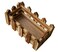 Lingwei - 16X8.5X7Cm Natural Wooden Fence For Artificial Plants Flowers Box Home Garden Decoration