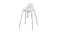 Highchair with safety belt, white/silver-colour