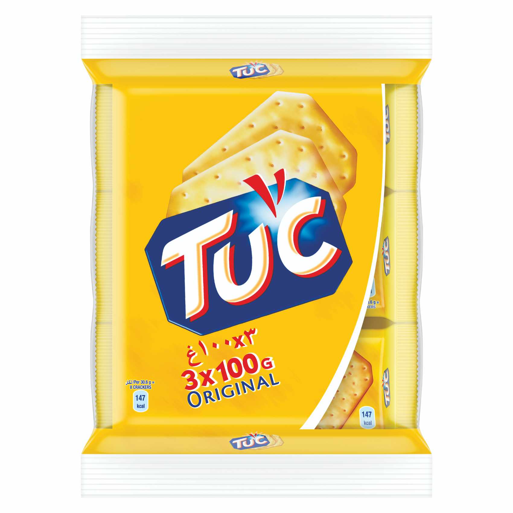 Buy Tuc Original Snack Crackers, 100g Pack of 3 Online | Carrefour UAE