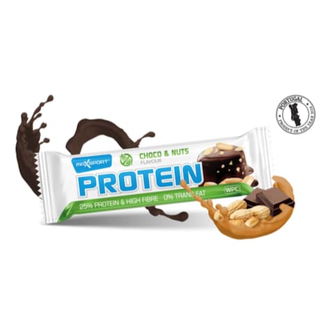 Max Sport Protein Bar Chocolate With Nuts 60g x Pack of 24