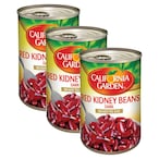 Buy California Garden Ready To Eat Dark Red Kidney Beans 400g Pack of 3 in UAE