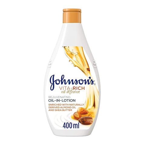 Buy Johnsons Vita-Rich Oil Infusion Rejuvenating Oil-In-Lotion White 400ml in Saudi Arabia