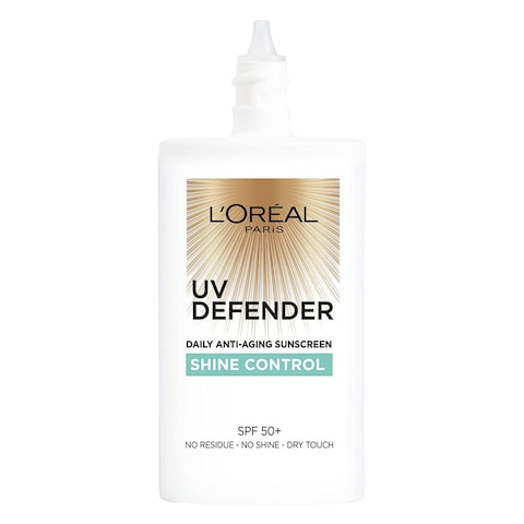 L&#39;Oreal Paris UV Defender Shine Control Daily Anti-Aging Sunscreen Cream 50ml
