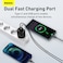 Baseus 20W USB C PD Fast Charger Dual Port Type-C Quick QC3.0 Wall Adapter EU Plug Black