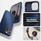 Spigen Silicone Fit (MagFit) compatible with MagSafe designed for iPhone 14 Pro case cover (2022) - Navy Blue