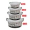 El Watania Food Containers Set - 4 Pieces
