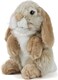 Living Nature Soft Toy, Brown Sitting Lop Eared Rabbit (19Cm)