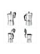 Generic 9 Cup Stove Top Espresso Coffee Maker Silver/Black 20.5x18.5x10.3centimeter