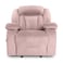 In House Velvet Rocking Recliner Chair - Light Pink - NZ50