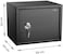Rubik Safe Box with Key and Shelve for Home Office Shop (38x30x30cm)Black