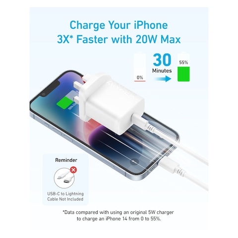 Anker USB-C Wall Charger White 20W