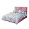 In House Granada Velvet Bed Frame - Single - 200x120 cm - Light Pink