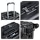 Eminent Hard Case Travel Bag Large Luggage Trolley TPO Lightweight Suitcase 4 Quiet Double Spinner Wheels with TSA Lock KK30 Black