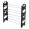 Home Pro 4-Tier Shoe Rack 65x20x65cm Black