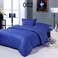 Comfy - Hotel Cotton Satin Stripe 6pcs Comforter Set- Blue