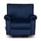 In House Velvet Rocking Recliner Chair - Dark Blue - H1