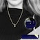 Aiwanto Necklace Neck Chain With Diagonal Pendant Elegant Gold Necklace Beautiful Gift Womens Girls Necklace