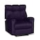 In House Velvet Classic Recliner Chair - Dark Purple - AB011