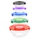 Feelings Glass Bowl Set With Lids Multicolour 5 PCS