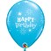 Birthday Sparkle 11in RobinS Eggblue Latex Balloon 6 pcs