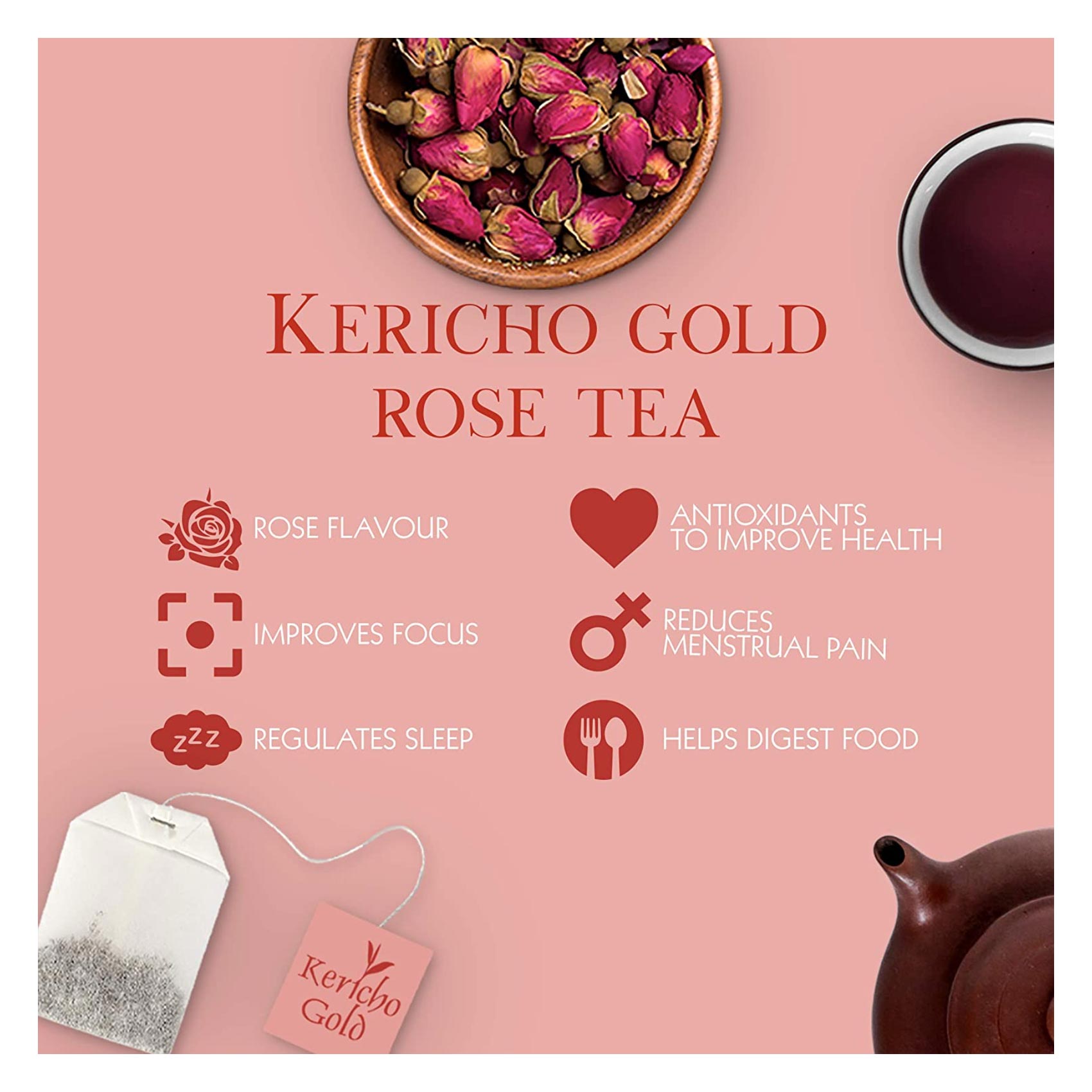 Kericho Gold Rose Tea Bags 25 Pieces