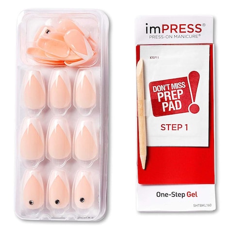 Kiss imPRESS Press-On Manicure Nails So French KIMM04C