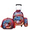 Baby Backpack 3Pcs For Baby Boys 1 lunch 1 Pencil Box And 1 Bag With Adjustable Strap For School 2 Wheels 14 Inch