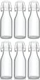 Star Cook 6 Pack 8oz/300ml Airtight Flip Top Glass Bottles, Airtight Lid Bottles, Flip Top Brewing Bottles for Kombucha, Kefir, 2nd Fermentation, Beer, Wine, Beverages, Water