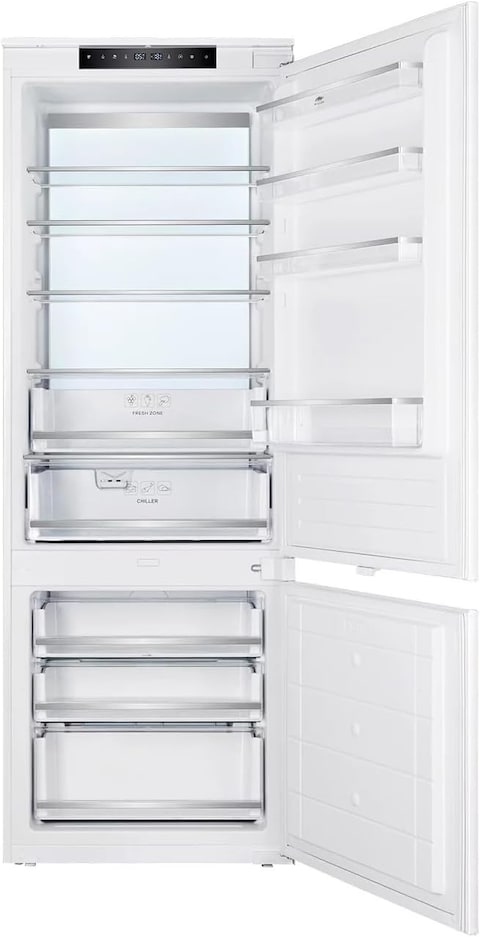 MILLEN Built-in Refrigerator, 341L Net Capacity, 3 Y Warranty, No Frost 2 Doors Fridge Freezer, Electronic Control, LED Backlight, Quick Cooling/Freezing, Ambient Lighting, Vacation Mode, MBIM 193.7D