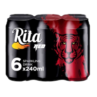 Rita Red Power Energy Drink 240ml x Pack of 6
