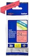 Brother Tze-451 24 Mm (W) X 8 M (L) Labelling Tape Cassette Laminated Brother Genuine Supplies, Black On Red