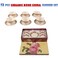 XIANGYU Dinner Set Porcelain Gold, 12pcs tea/coffee set cups/ Saucer. 12pcs for 6 people. New Ceramic Bone China, The rich and colorful designs with real 24K gold.