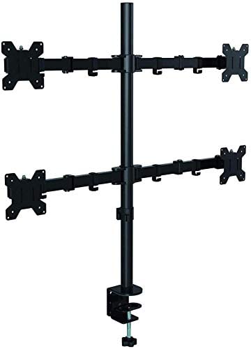 rdn Rdn Monitor Desk Mount Adjustable Clamp Stand 4 Screens 32 inch