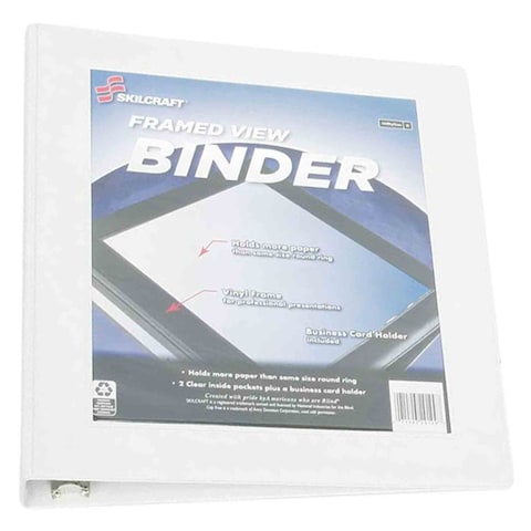Skilcraft 1387 Frame View Ring Binders A4 2 Inch