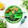 Eazy Kids Eating Plate - Dinosaur Green