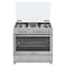 Whirlpool 5 Burners Gas Cooker WM9GC1KCX Silver 90x60cm