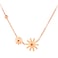 Aiwanto Necklace Rose Golden Neck Chain Necklace Simple Pendant Necklace