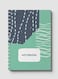 Lowha Spiral Notebook With 60 Sheets And Hard Paper Covers With Ocean Abstract Design, For Jotting Notes And Reminders, For Work, University, School