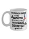 muGGyz Please Don't Overcrowd Me Printed Coffee Mug White