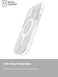 BodyGuardz Ace Pro designed for iPhone 15 case cover with 18 feet Drop Protection compatible with MagSafe with Lanyard - Clear/White