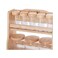 Billi Spice Rack With Canister Set Brown/Clear 8 PCS