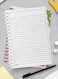 لوحة  دفتر سلك ٦٠ ورقة بغلاف من الورق المقوى بتصميم وقت الصيف، لتسجيل الملاحظات وتدوين التذكيرات للعمل أو الجامعة أو المدرسة