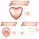 Party Time 13pcs Set Rose Gold Love Foil ad Latex Balloons, Valentines Day Balloons for Valentines Day Decorations Love Balloon for Proposal, Wedding and Anniversary Decorations