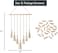 Hanging Photo Displays Macrame Wall Hanging Picture Organizer with 25 Wood Clips Boho Hone Decor for Home, Living Room, Bedroom, Best, Ivory White, 42.5" L&times;17" W