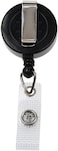 Generic Id Cardholder, Black Retractable Badge Reel, 10 Pieces
