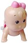 Generic Wind Up Clockwork Baby Dolls Toy Shaking Head And Crawling - Pink