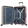 Eminent Vertica Hard Case Travel Bag Medium Luggage Trolley Polypropylene Lightweight Suitcase 4 Quiet Double Spinner Wheels With Tsa Lock B0006M Grey Pink