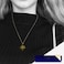 Aiwanto Necklace Gold Neck Chain With Sun Shape Pendant Elegant Necklace Beautiful Gift Womens Girls Necklace